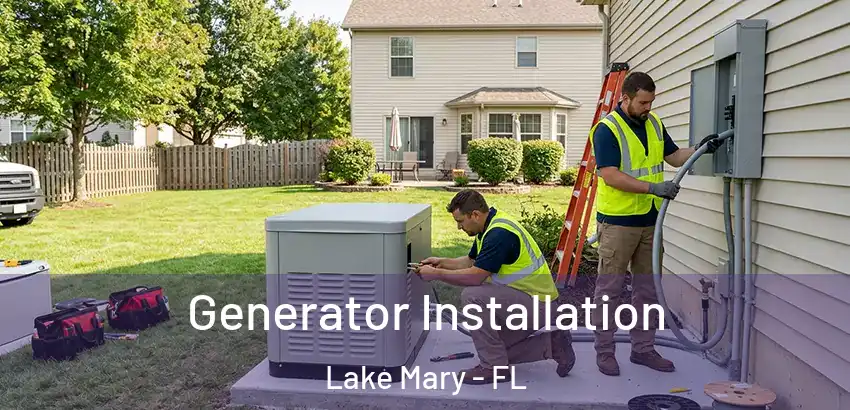  Generator Installation Lake Mary - FL
